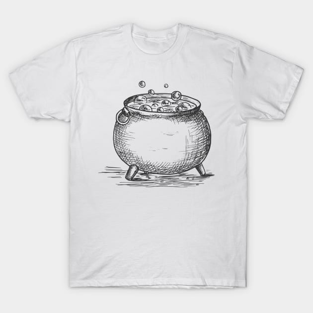 Vintage Cauldron T-Shirt by Illume Stickers